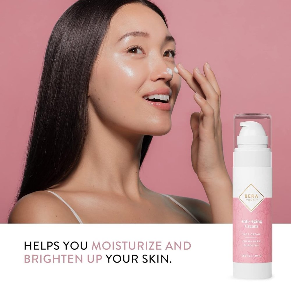 L'eudine Anti-Aging Cream, Facial Moisturizer, with Plant Stem Cells, Helps Redu